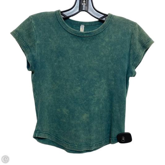 Top Short Sleeve By Free People In Green, Size: M