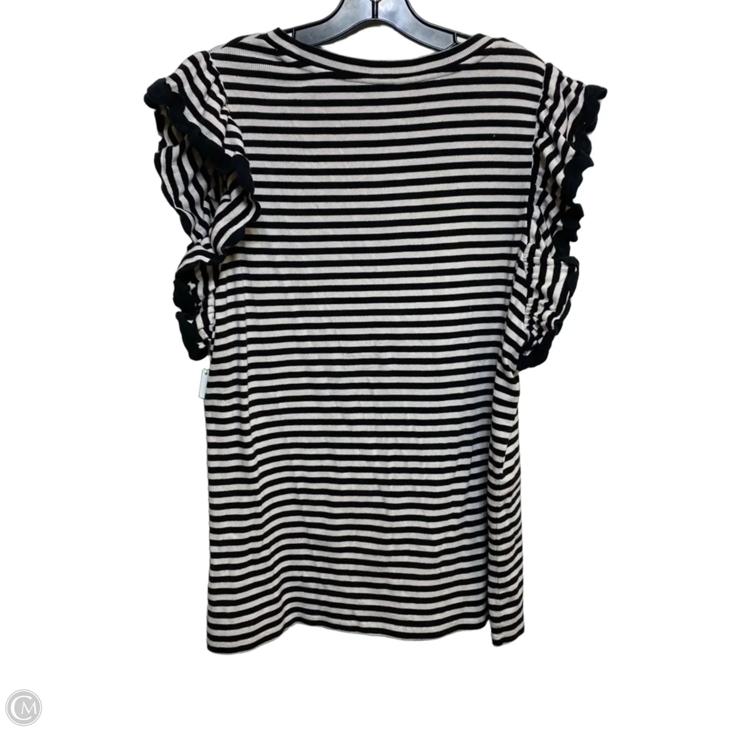 Top Sleeveless By Crown And Ivy In Black & White, Size: Xxl