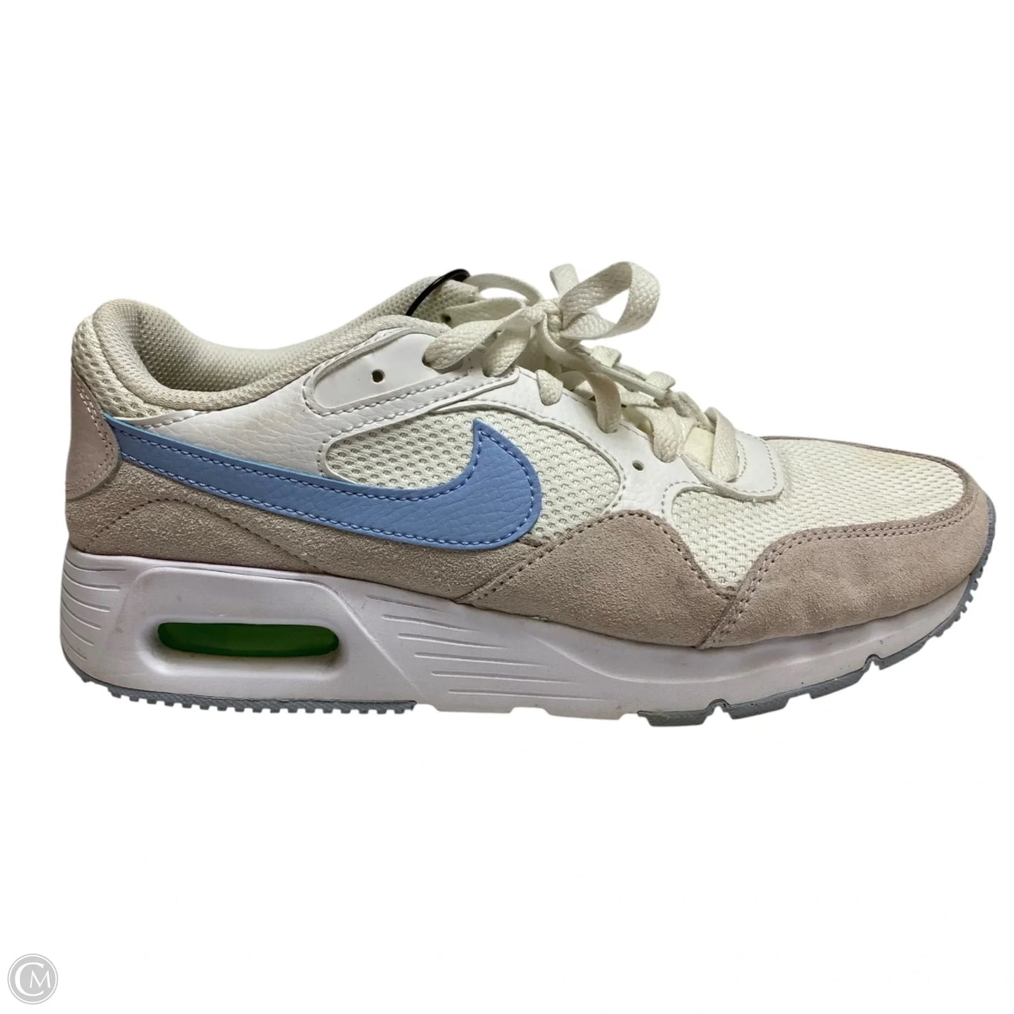Shoes Sneakers By Nike In Blue & Cream, Size: 8