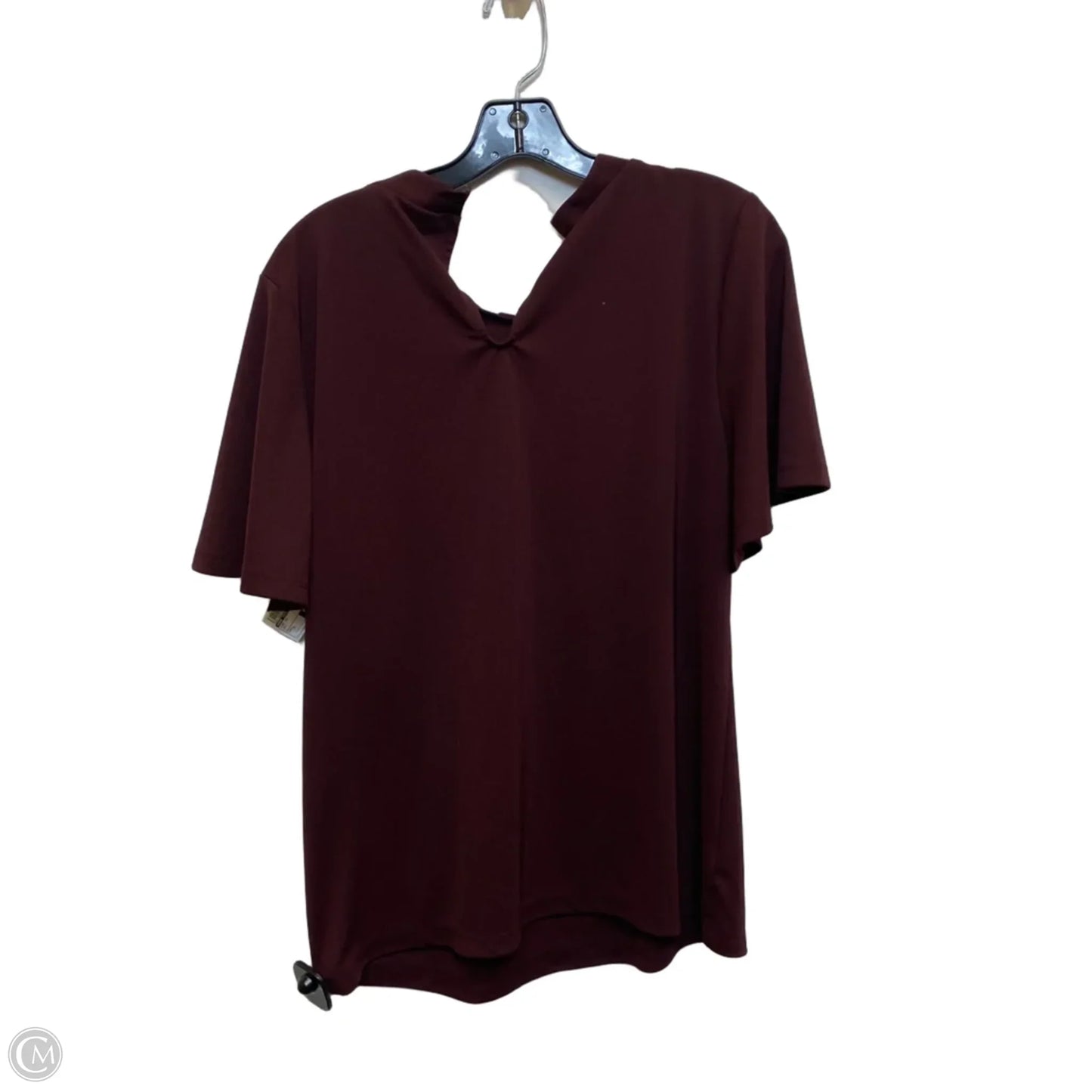Top Short Sleeve By Ann Taylor In Red, Size: L