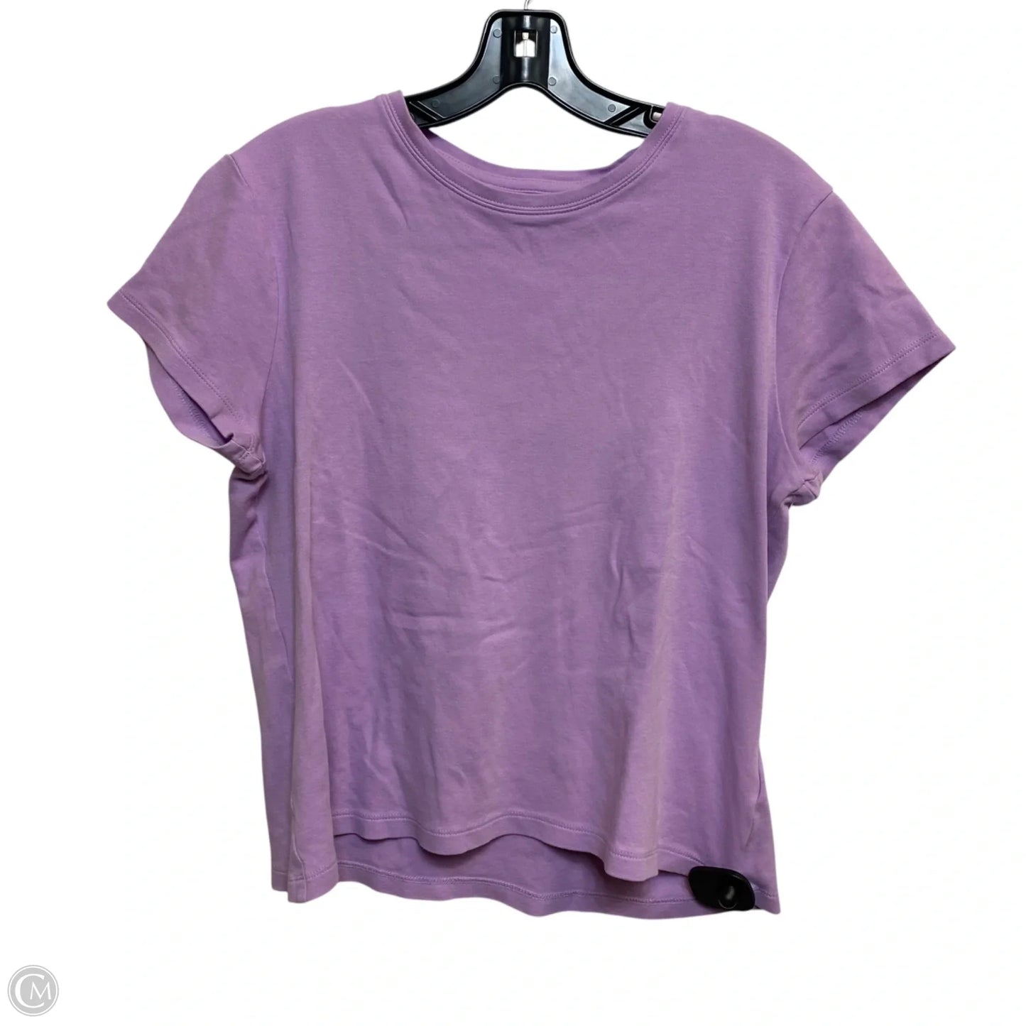 Top Short Sleeve Basic By J. Crew In Purple, Size: L