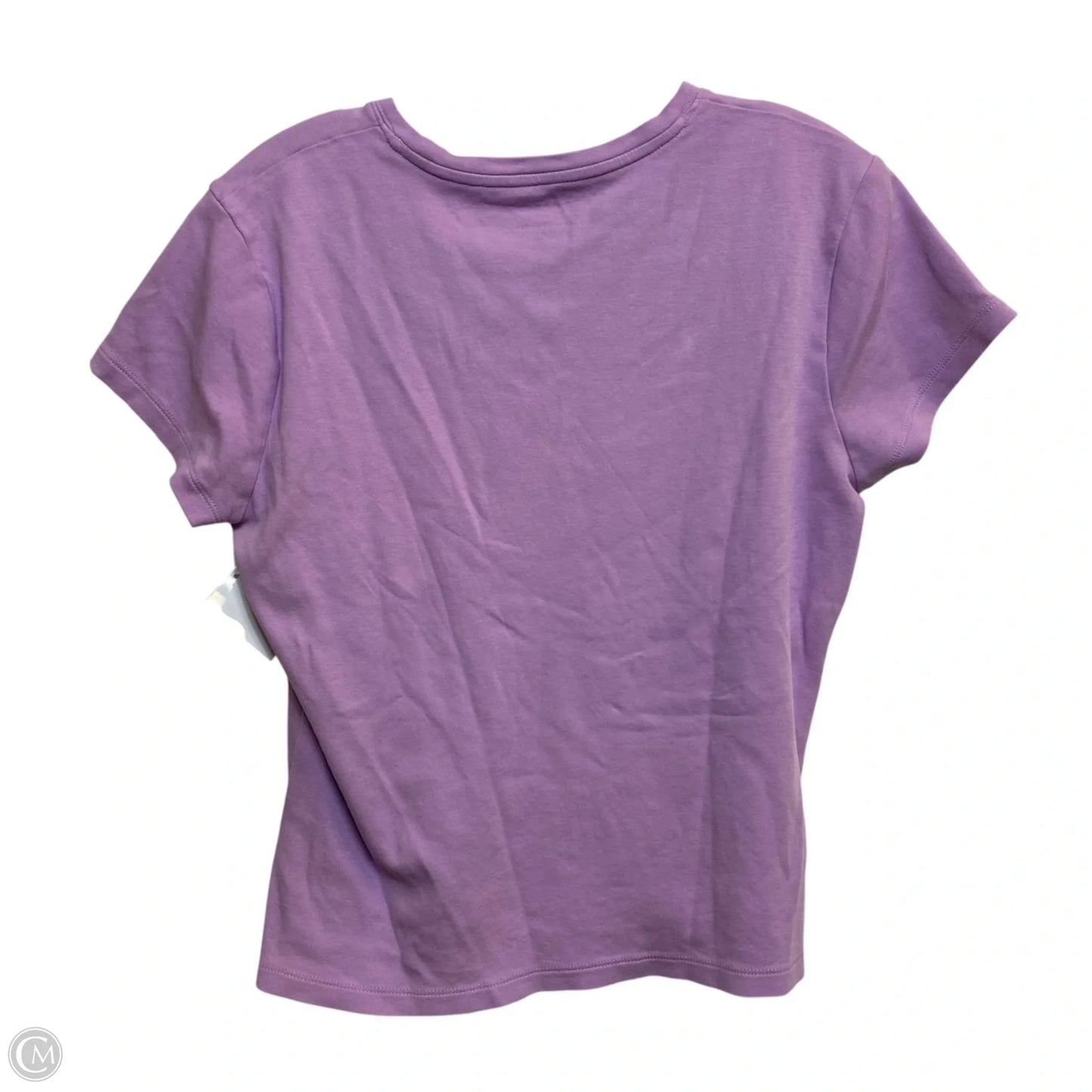 Top Short Sleeve Basic By J. Crew In Purple, Size: L