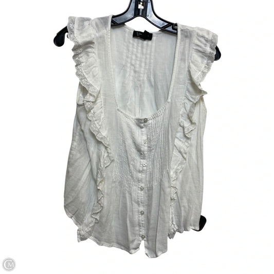 Top Sleeveless By Jessica Simpson In White, Size: M