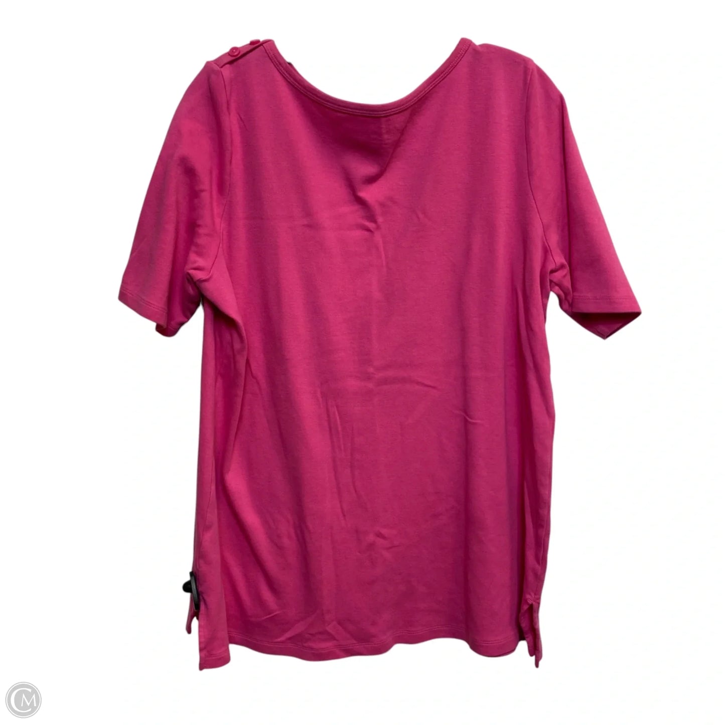 Top Short Sleeve By Kim Rogers In Pink, Size: Xl