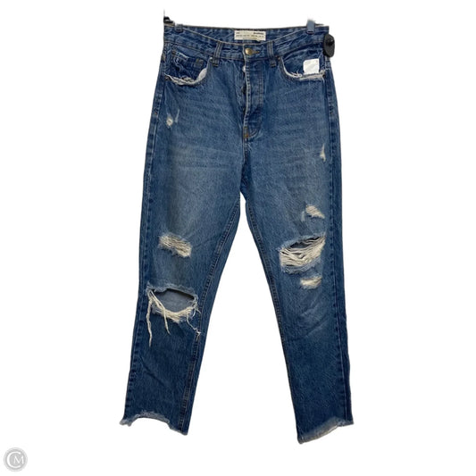 Jeans Boyfriend By Stradivarius In Blue Denim, Size: 6