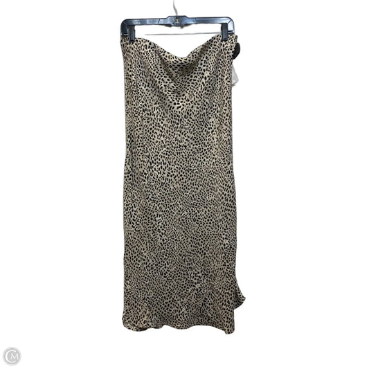 Skirt Midi By H&m In Animal Print, Size: L