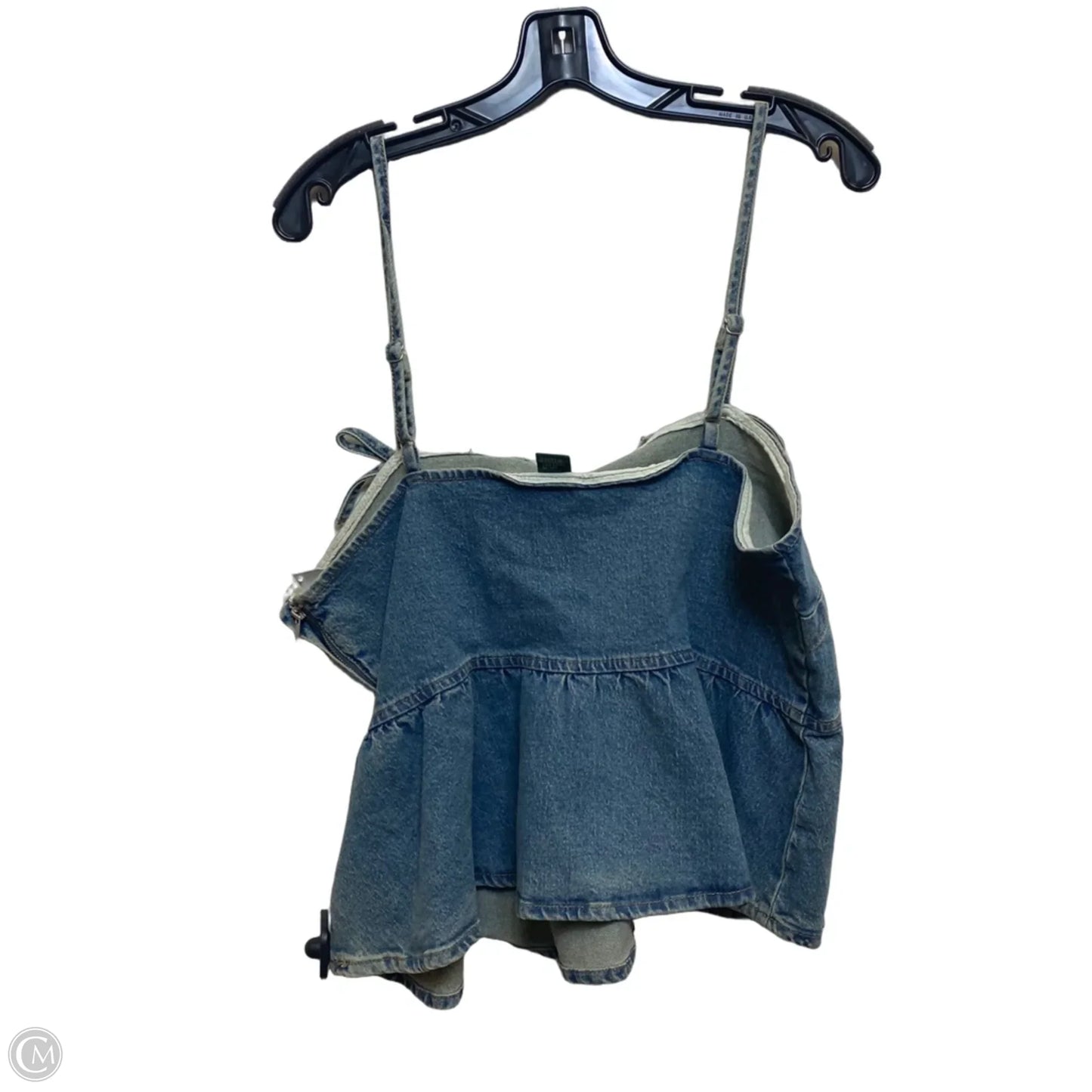 Top Sleeveless By Wild Fable In Blue Denim, Size: Xl
