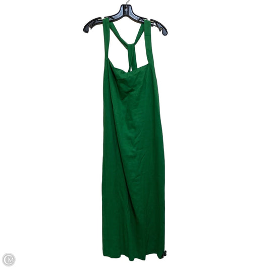 Dress Casual Midi By H&m In Green, Size: L