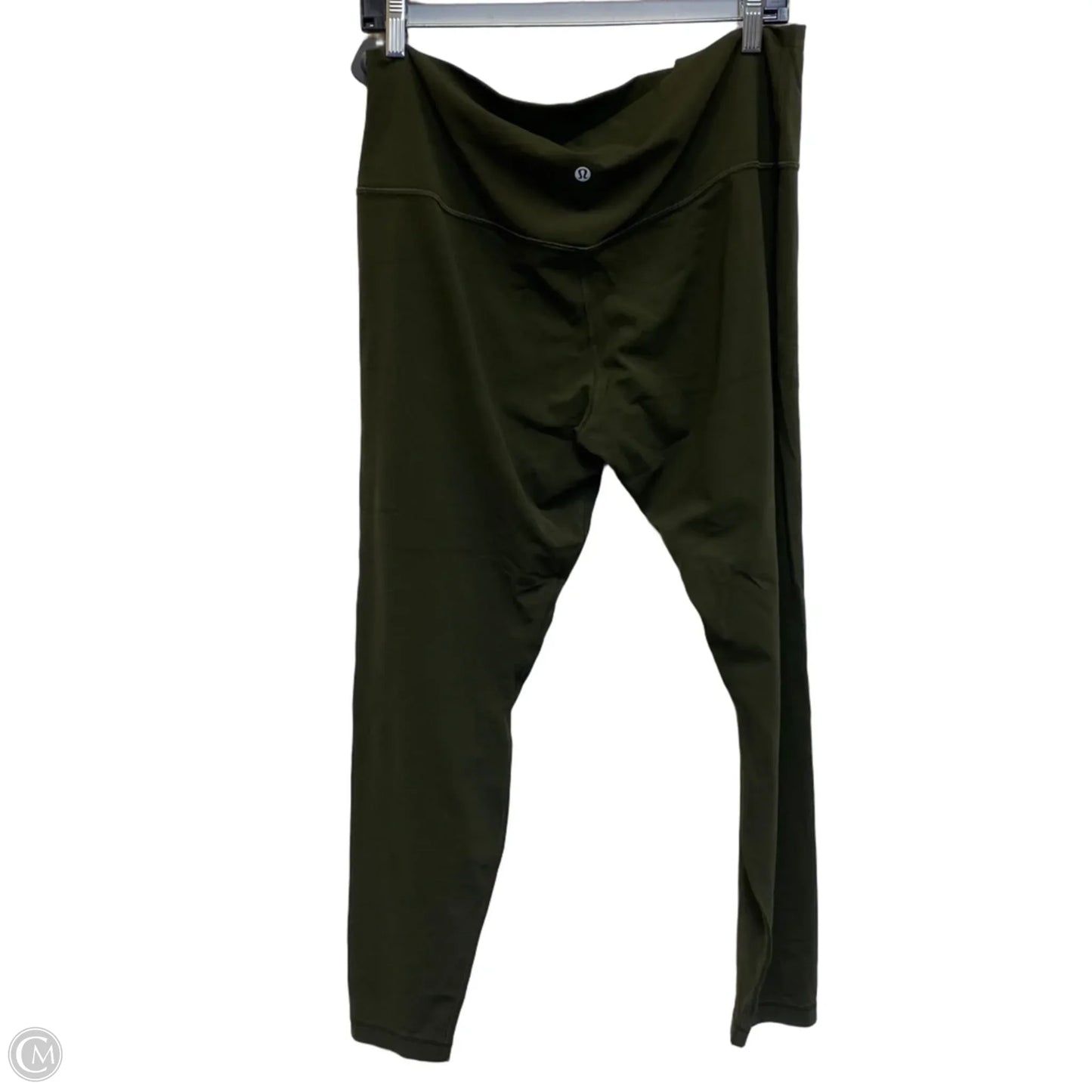 Athletic Leggings Designer By Lululemon In Green, Size: Xl