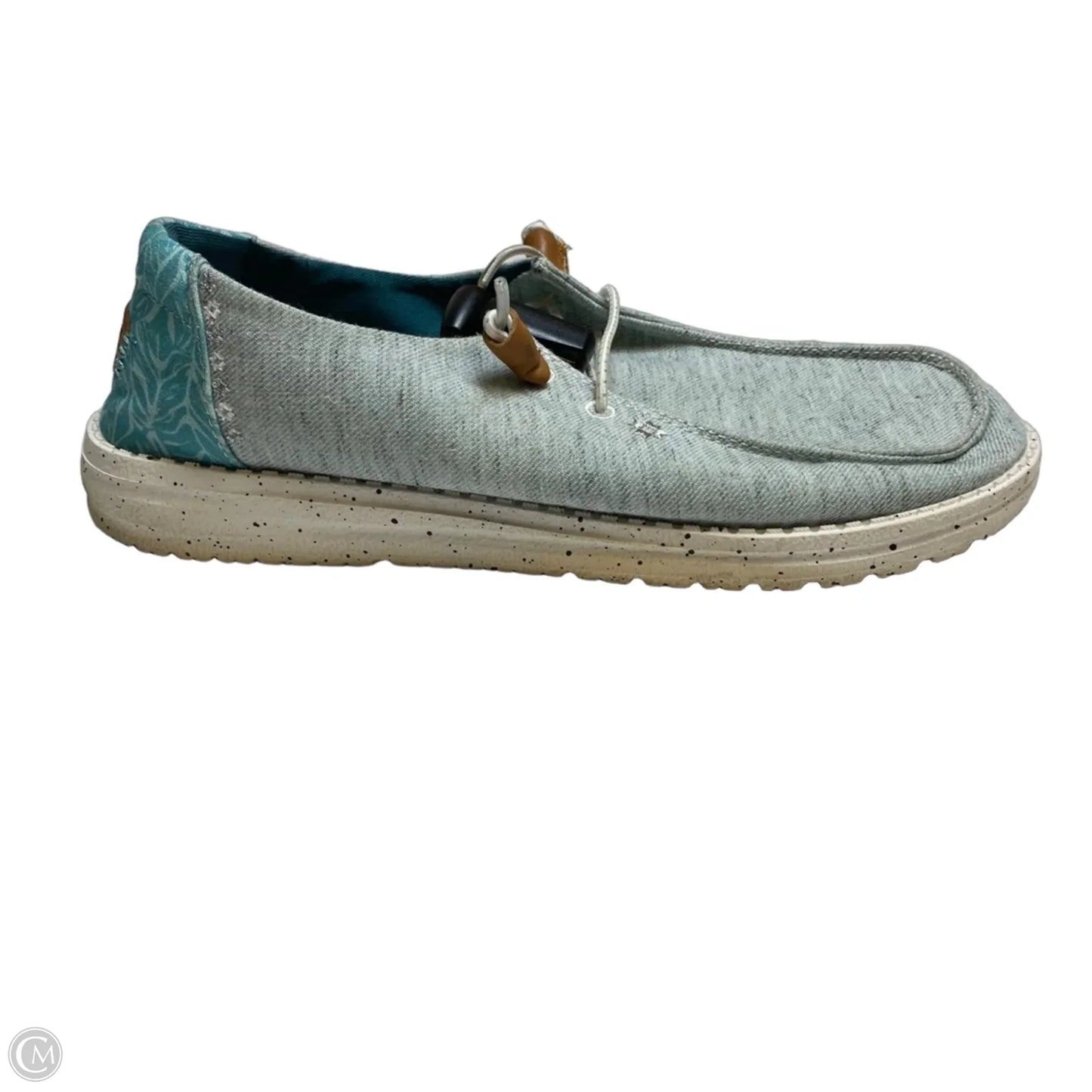 Shoes Flats By Hey Dude In Blue, Size: 10