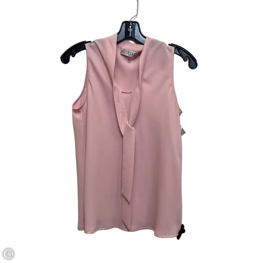 Blouse Sleeveless By Kasper In Pink, Size: Sp