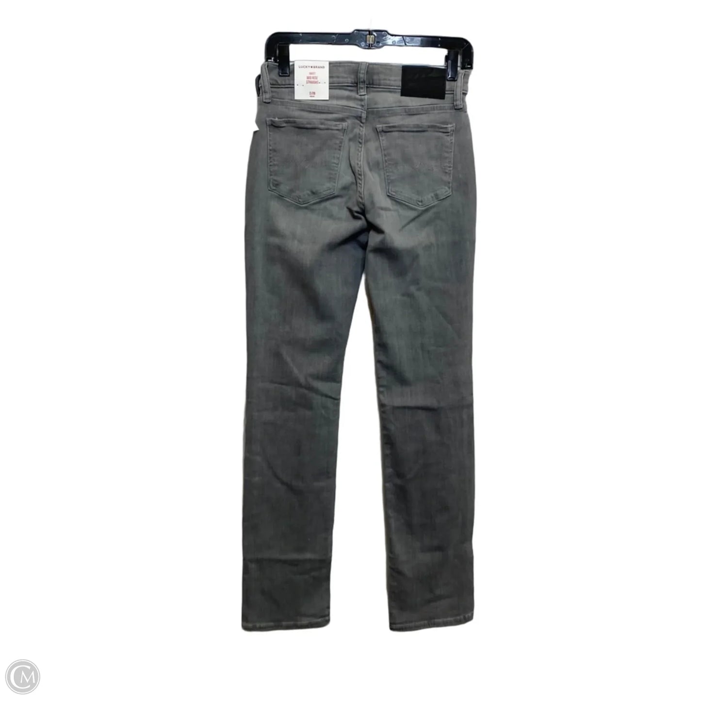 Jeans Straight By Lucky Brand In Grey Denim, Size: 2