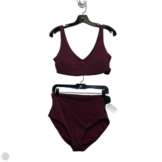 Swimsuit 2pc By Spanx In Maroon, Size: L