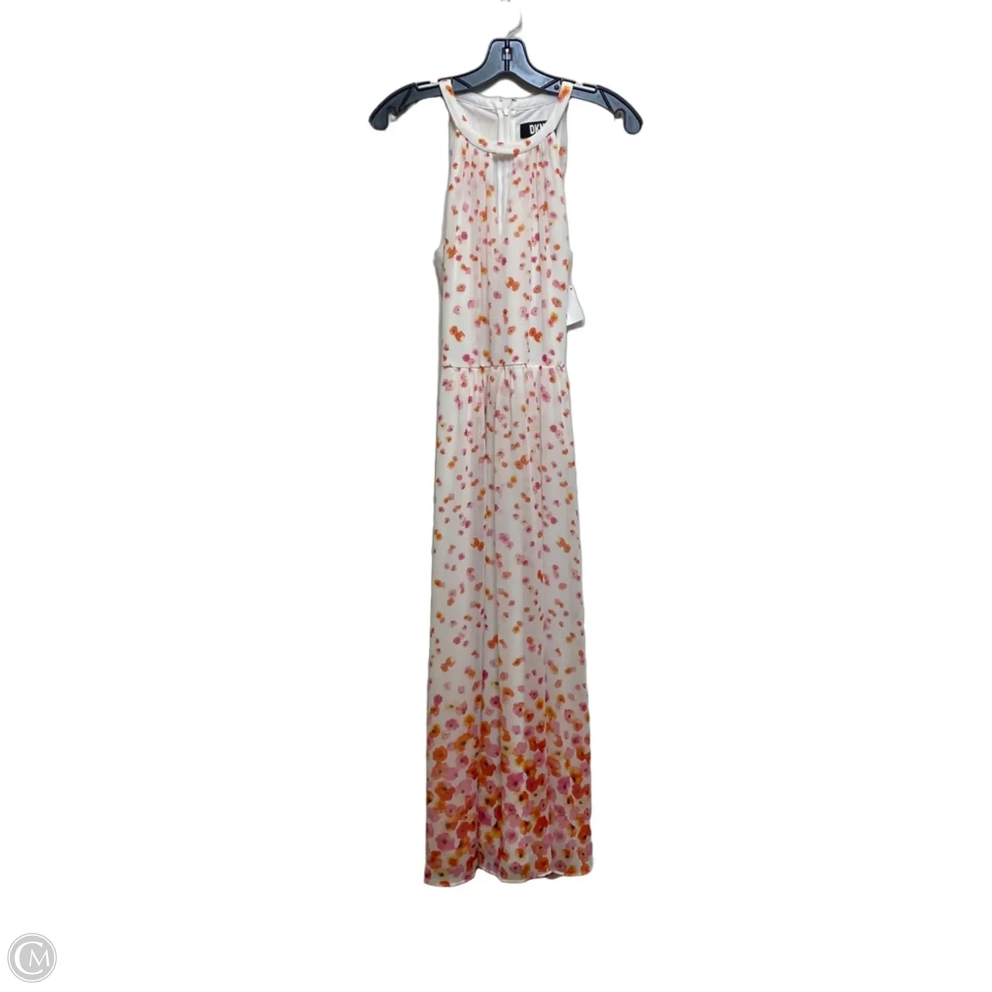 Dress Casual Maxi By Dkny In Orange & Pink, Size: S
