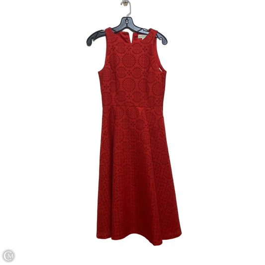 Dress Casual Midi By Katherine Kelly In Red, Size: Xs