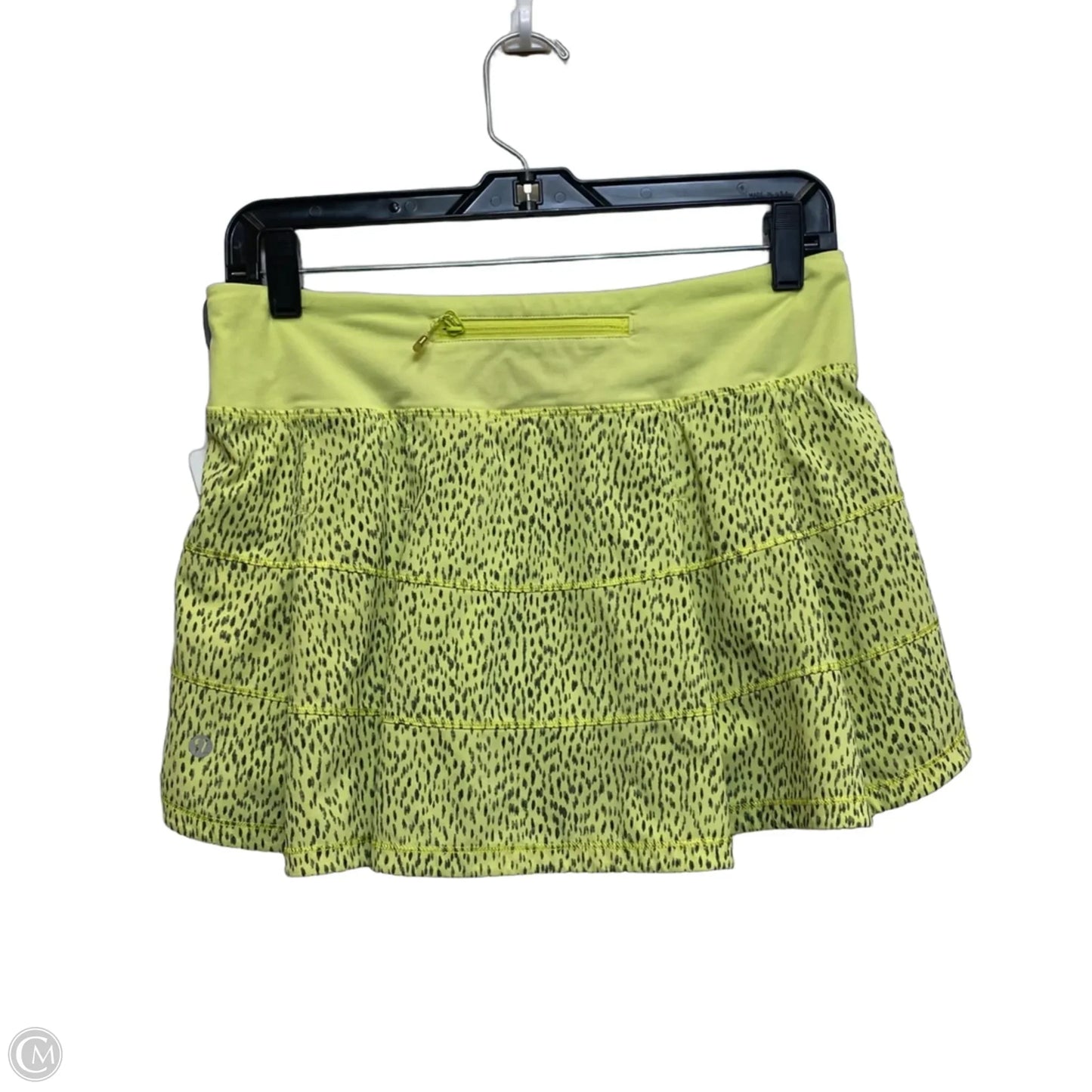 Athletic Skort Designer By Lululemon In Green, Size: S