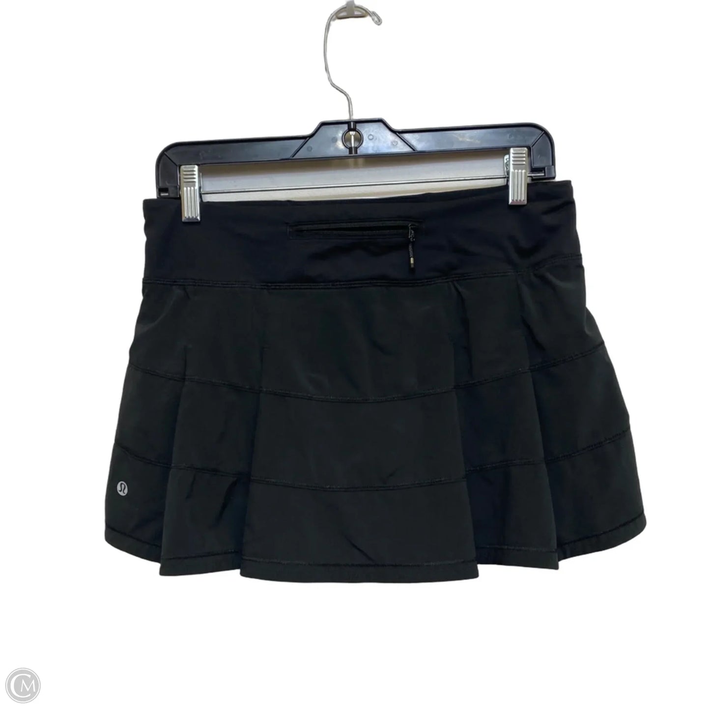 Athletic Skort Designer By Lululemon In Black, Size: S