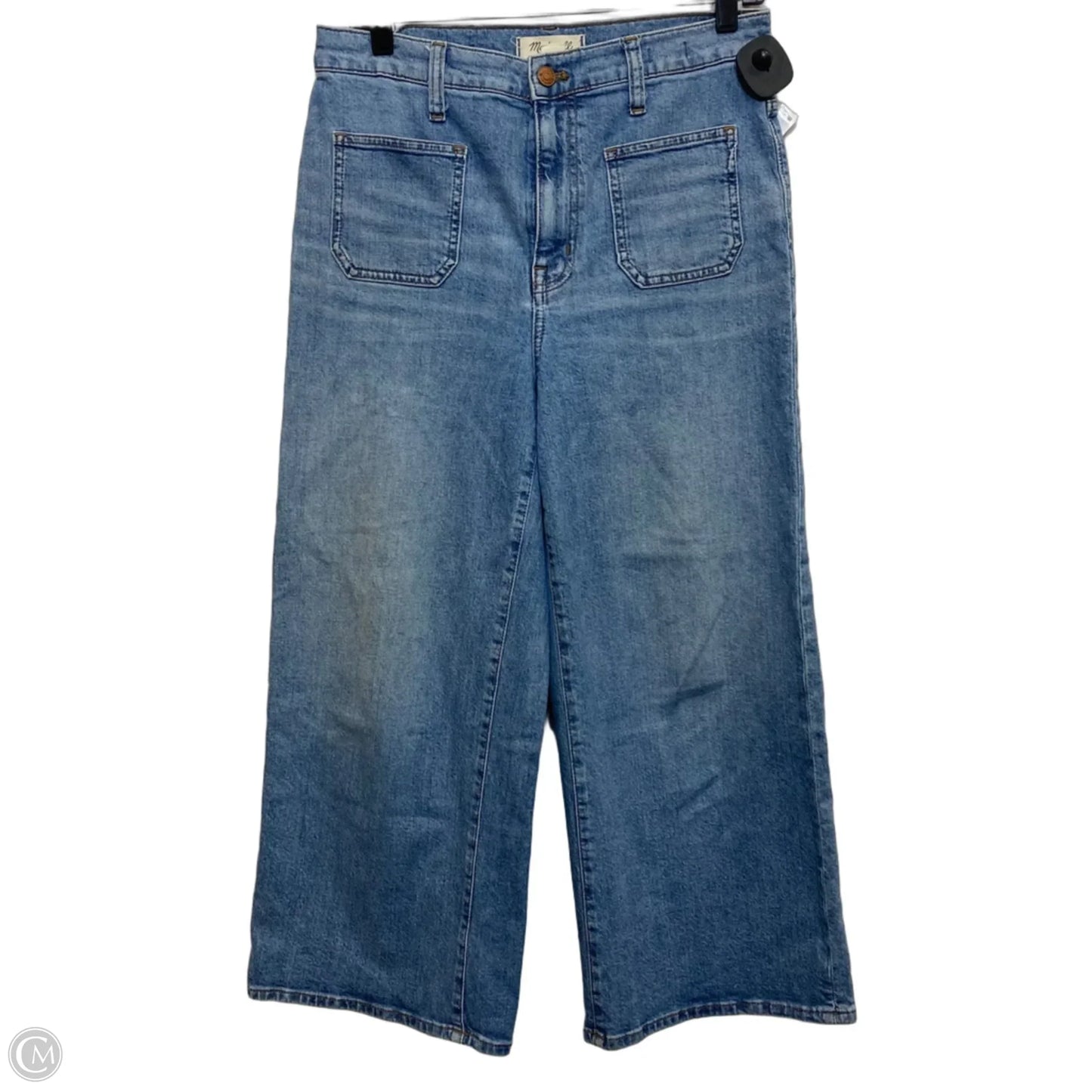 Jeans Cropped By Madewell In Blue Denim, Size: 8