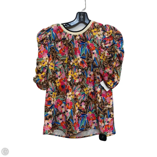 Top Short Sleeve By Thml In Multi-colored, Size: S