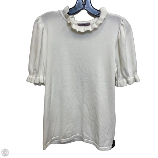 Top Short Sleeve By By Design In Cream, Size: Xl