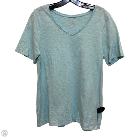 Top Short Sleeve Basic By Chicos In Blue, Size: M