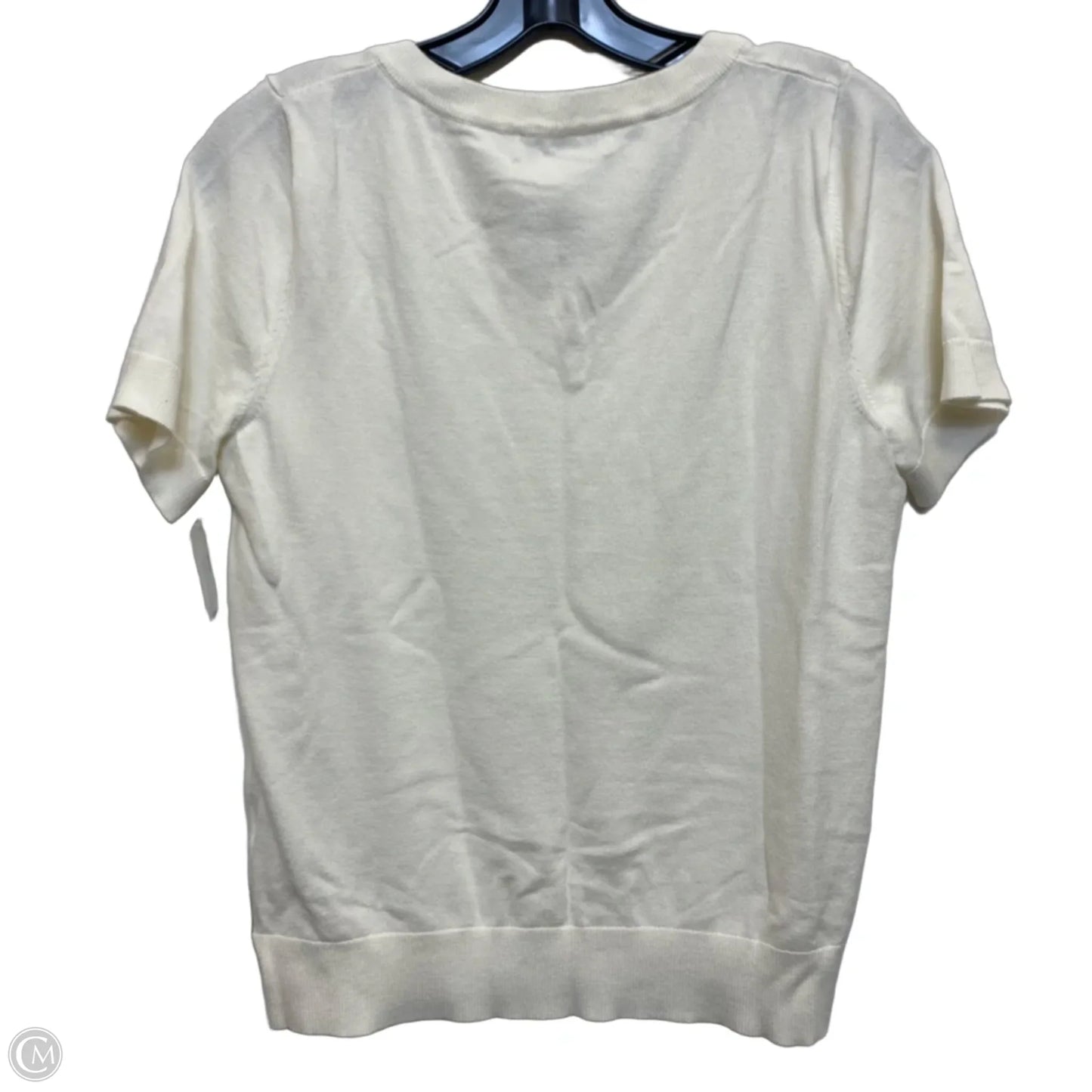 Top Short Sleeve By Prettygarden In Cream, Size: M