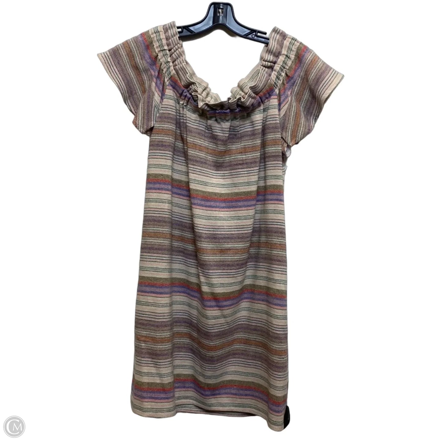 Dress Casual Short By Philosophy In Cream & Pink, Size: L