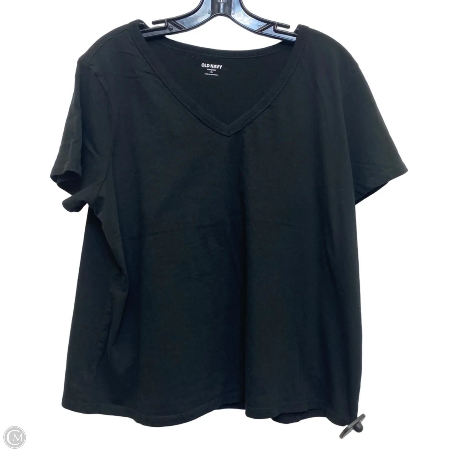 Top Short Sleeve Basic By Old Navy In Black, Size: Xl