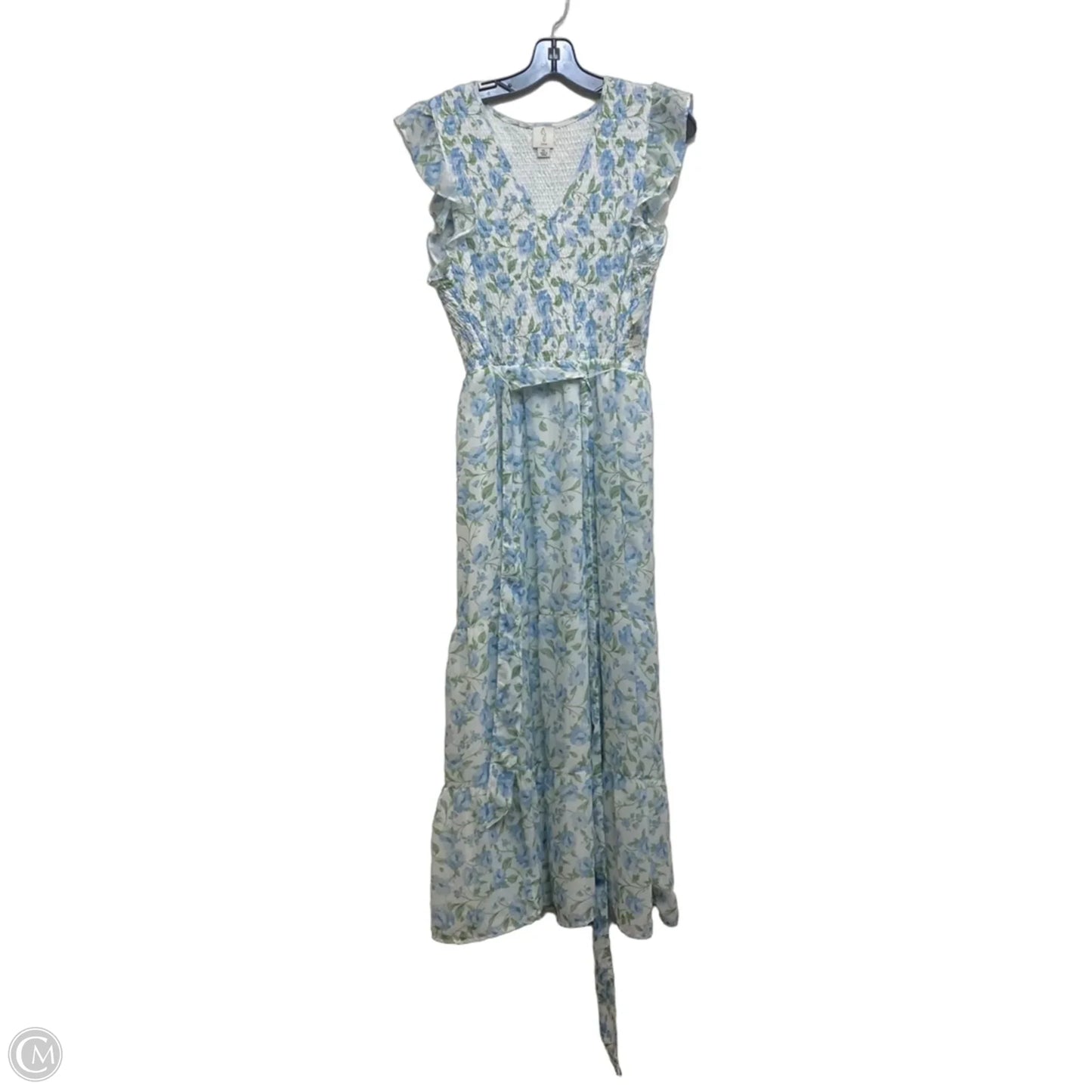 Dress Casual Maxi By Joie In Blue & Green, Size: Xl