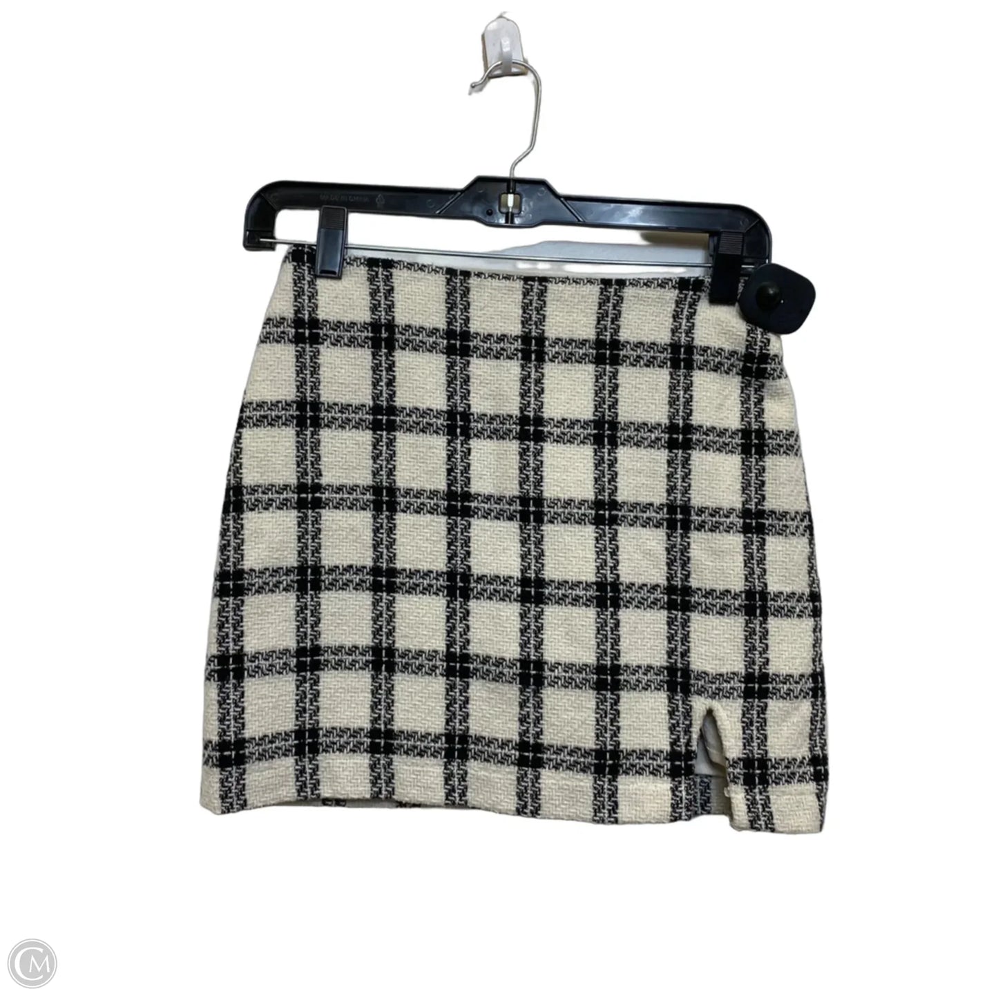Skirt Mini & Short By Altard State In Black & Cream, Size: S