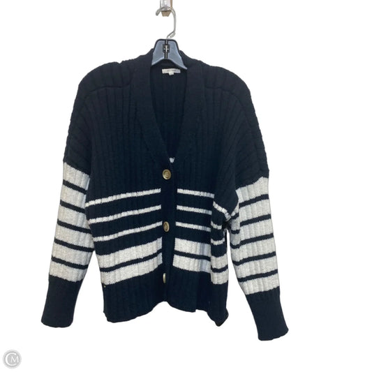 Sweater Cardigan By Maurices In Blue & White, Size: 3x