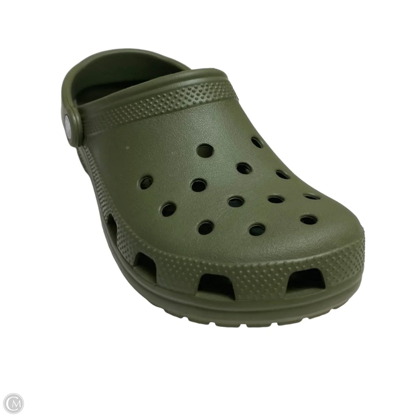 Shoes Flats By Crocs In Green, Size: 8