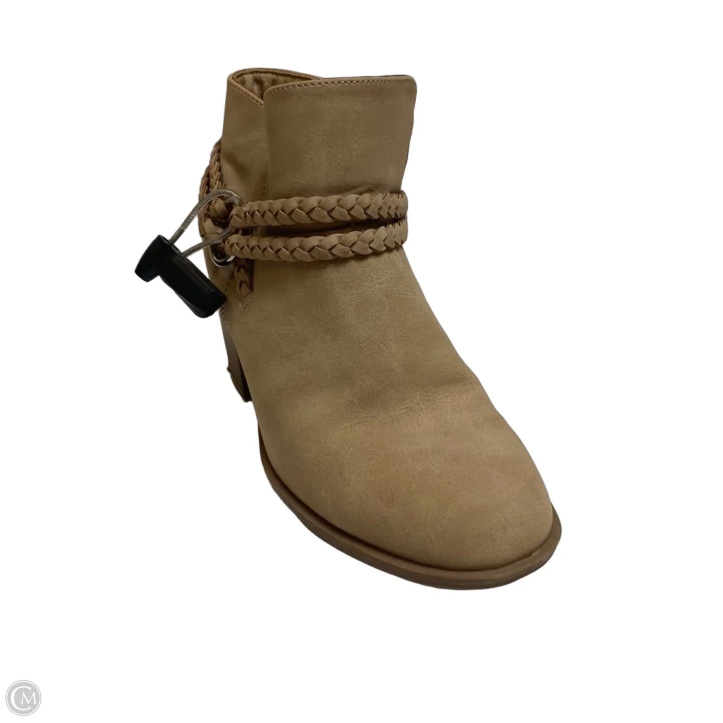 Boots Ankle Heels By Sugar In Tan, Size: 7.5