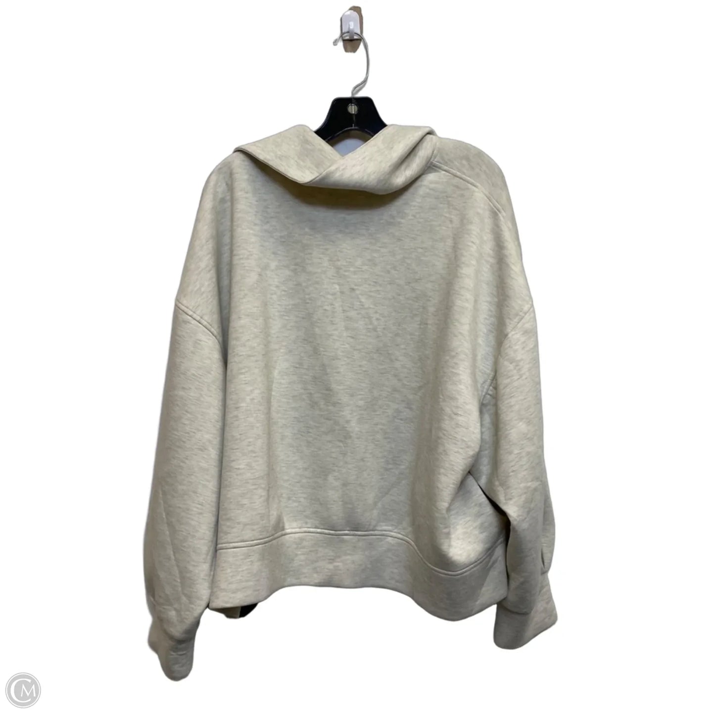 Athletic Sweatshirt Collar By Old Navy In Cream, Size: 3x