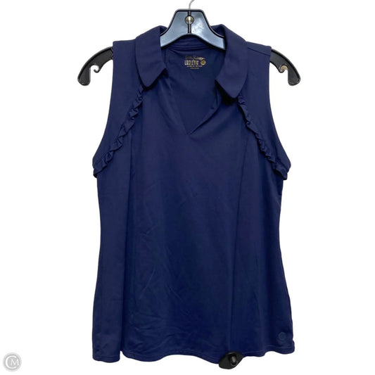 Top Sleeveless Designer By Lilly Pulitzer In Navy, Size: M