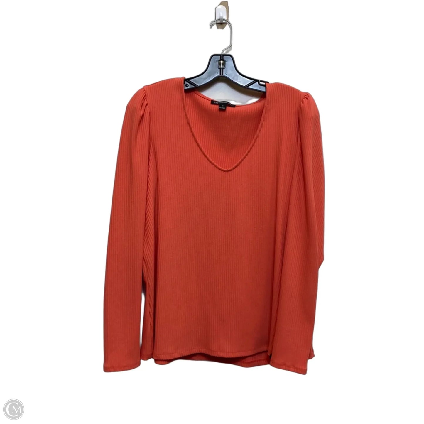 Top Long Sleeve By International Concepts In Orange, Size: 1x