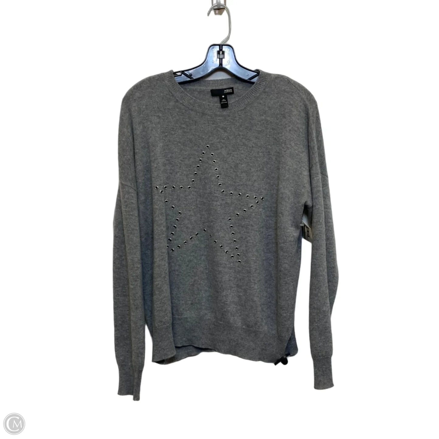 Sweater Cashmere By Aqua In Grey, Size: S