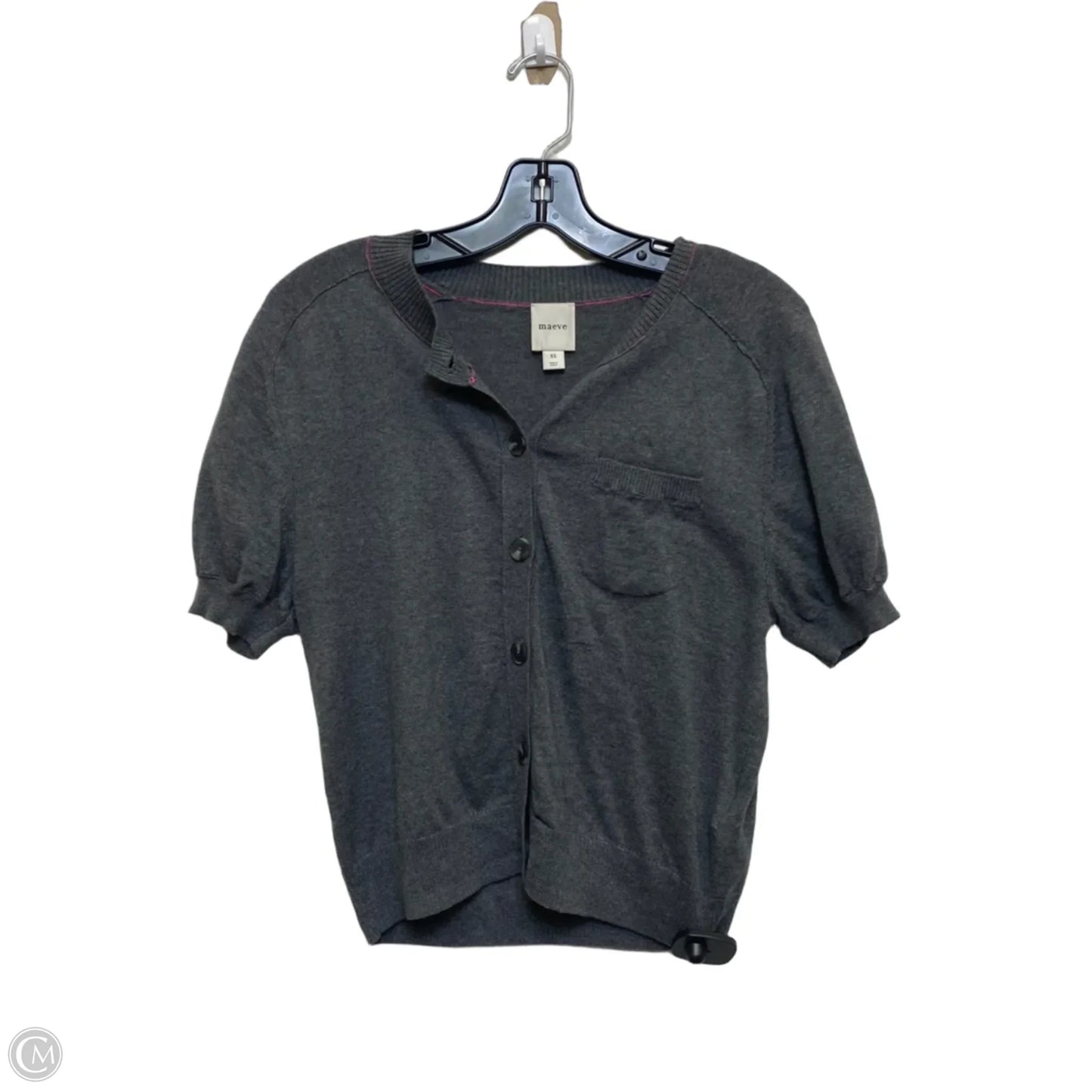 Sweater Short Sleeve By Maeve In Grey, Size: Xs