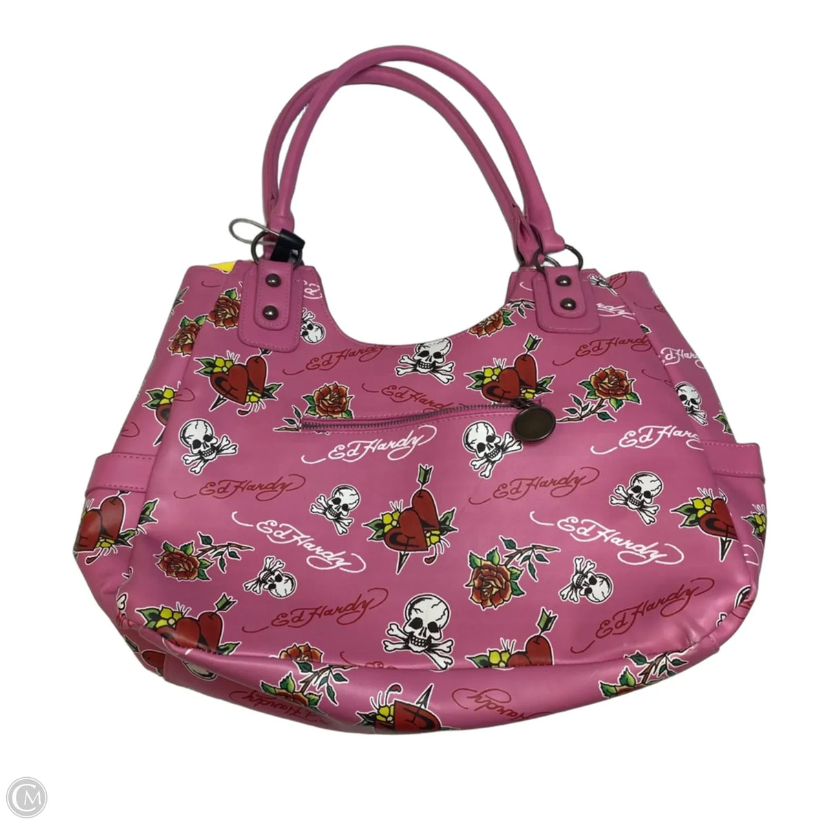 Handbag By Ed Hardy, Size: Large