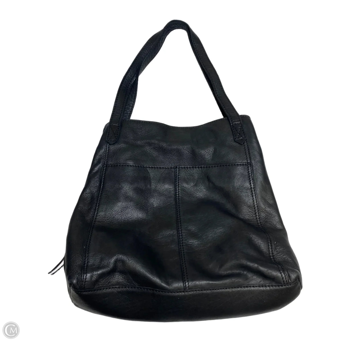 Handbag Leather By Margot, Size: Medium