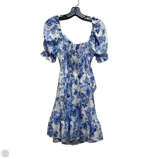 Dress Casual Short By Shein In Blue & White, Size: M