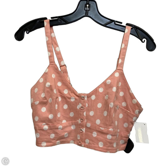 Top Sleeveless By Forever 21 In Peach, Size: M