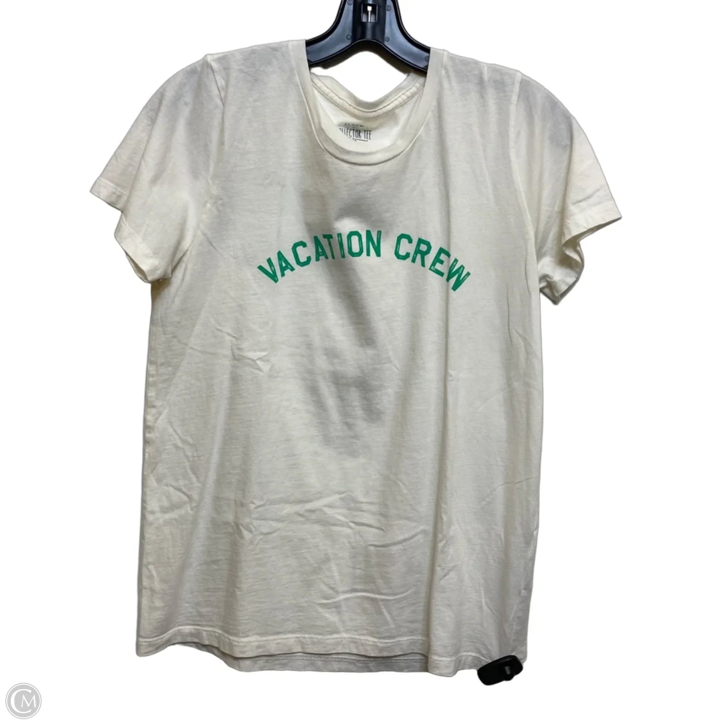 Top Short Sleeve Basic By J. Crew In Cream, Size: M