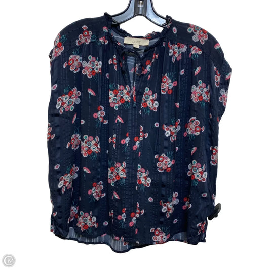 Top Sleeveless By Loft In Blue, Size: S