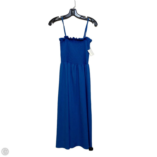 Dress Casual Midi By H&m In Blue, Size: S