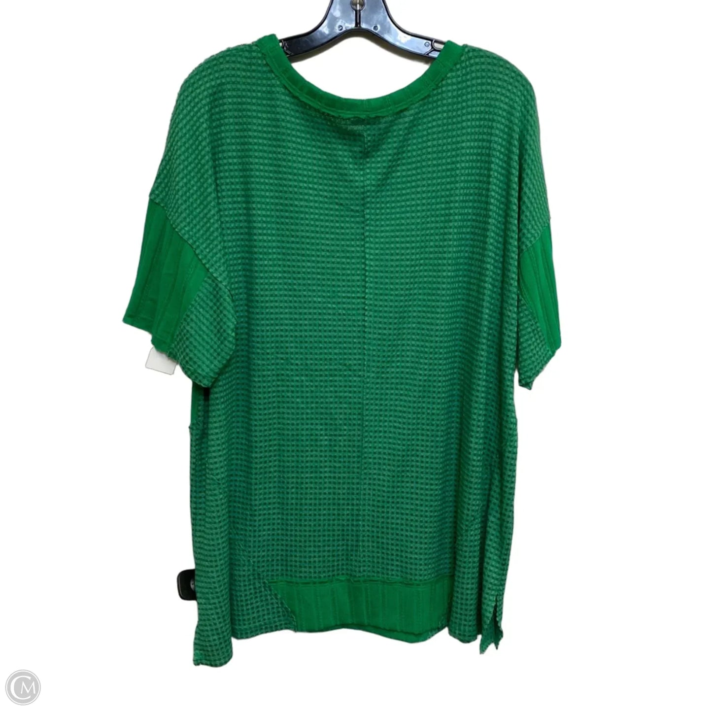 Top Short Sleeve By Cato In Green, Size: 1x