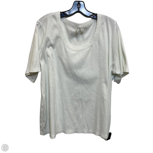 Top Short Sleeve Basic By Cato In White, Size: 3x