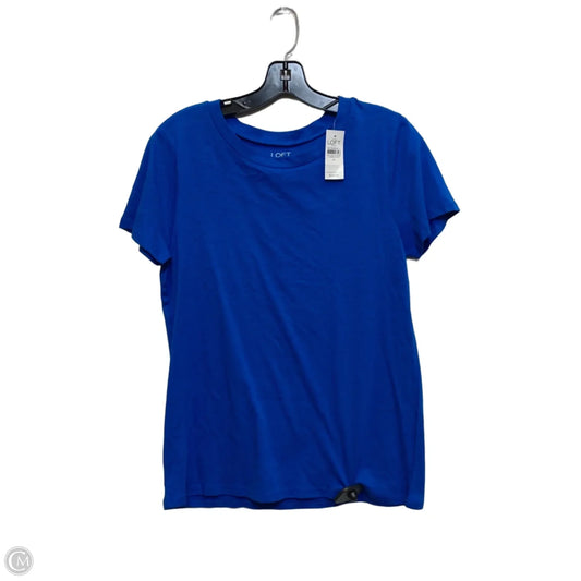 Top Short Sleeve Basic By Loft In Blue, Size: M
