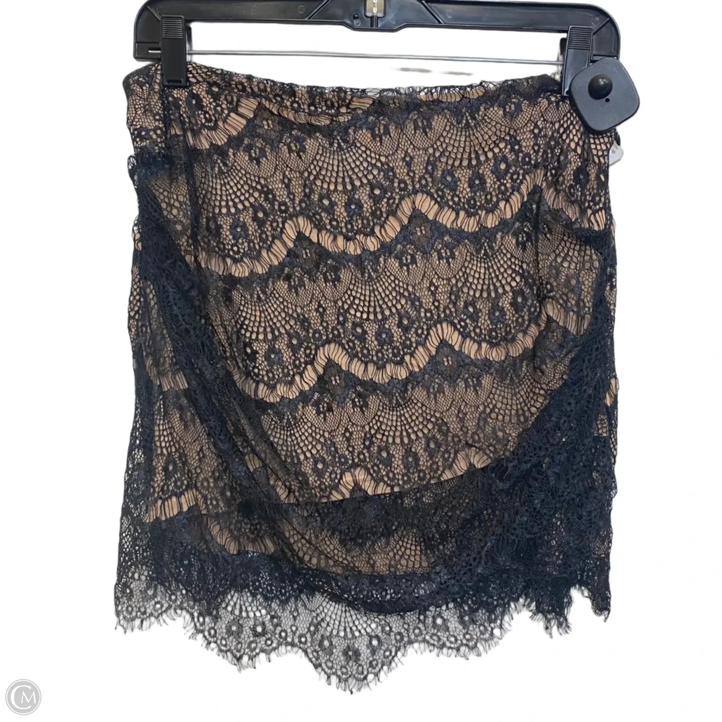 Skirt Mini & Short By Free People In Black & Tan, Size: S