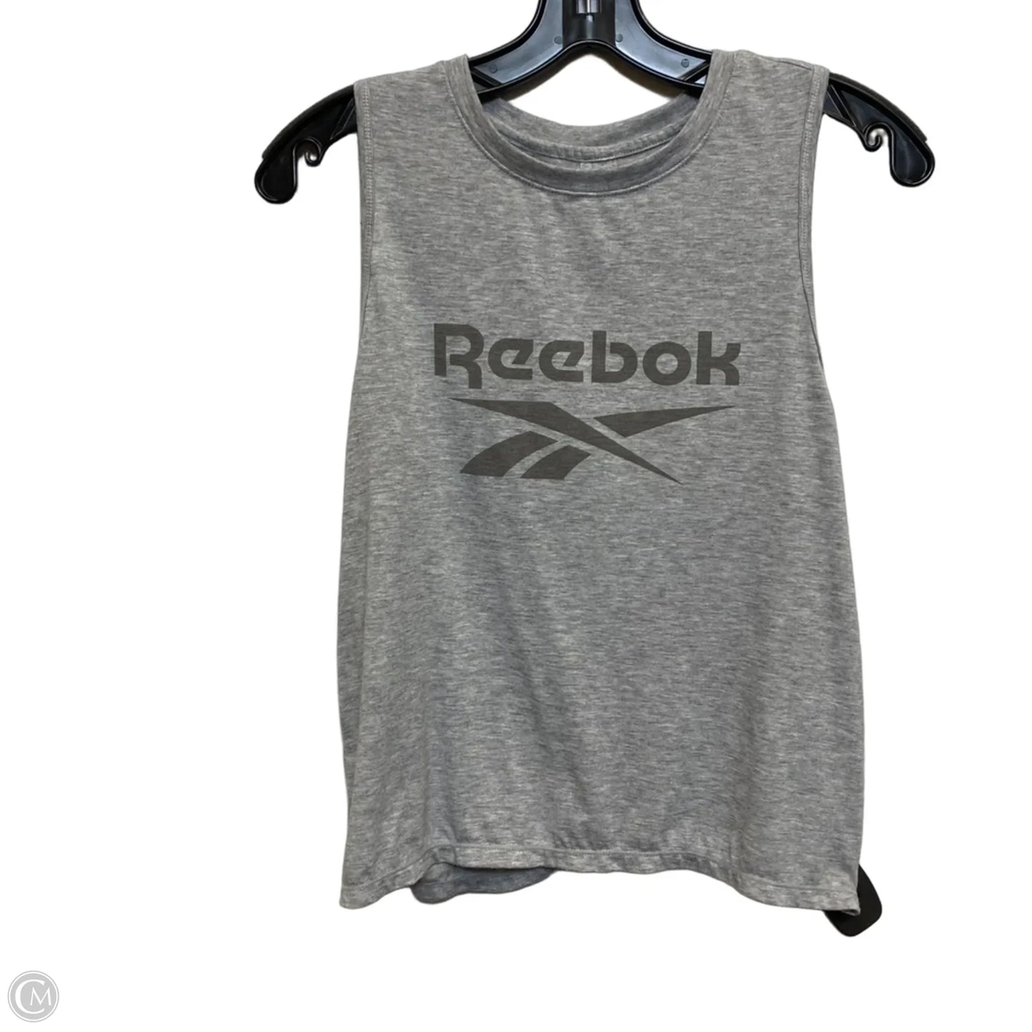 Athletic Tank Top By Reebok In Grey, Size: S